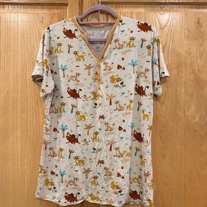 Disney Little Sleepies Lion King Bamboo Pajama Shirt Medium